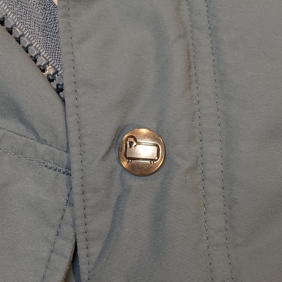 VTG Woolrich Men's Cotton Nylon Full Zip & Snap Anorak Jacket Coat Hood Medium - Picture 11 of 15